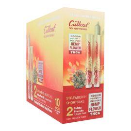 Cutleaf THCA Prerolls- 2PK (10CT), Strawberry Shortcake (Indica), 2 g