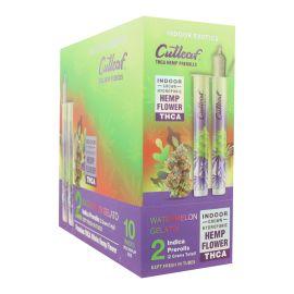 Cutleaf THCA Prerolls- 2PK (10CT), Watermelon Gelato (Indica), 2 g