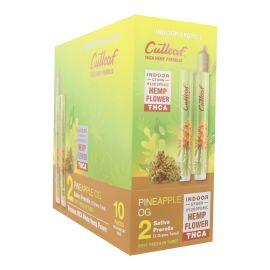 Cutleaf THCA Prerolls- 2PK (10CT), Pineapple OG (Sativa), 2 g