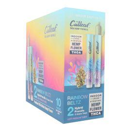 Cutleaf THCA Prerolls- 2PK (10CT), Rainbow Beltz (Hybrid), 2 g