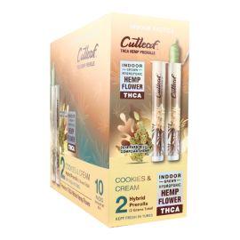 Cutleaf THCA Prerolls- 2PK (10CT), Cookies & Cream (Hybrid), 2 g