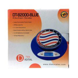 D-Tek Kitchen Scale DT-BOWL, Blue, 2000 g/0.1 g