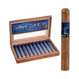 Drew Estate ACID Kuba Kuba Deluxe Cigar Box (10CT), Connecticut Broadleaf, Toro 6X50