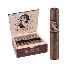 Drew Estate Deadwood Leather Rose Petite Cigar Box (24CT), Maduro, Corona 4X43
