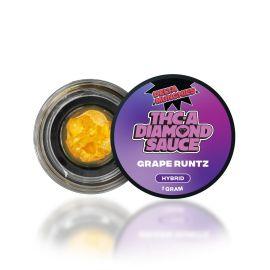 Delta Munchies THCA Diamond Sauce Dab, Grape Runtz (Hybrid), 1 g