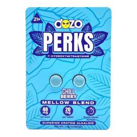 dozo Perks 7-OH Kratom Tablets, Chill Berry (Mellow Blend), 20 mg (2PK)