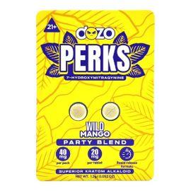 dozo Perks 7-OH Kratom Tablets, Wild Mango (Party Blend), 20 mg (2PK)