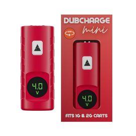 DubCharge Mini Dual 510 Thread Battery, Red, 500MAH