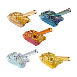 Electroplated Tanktastic Hand Pipe - Assorted, Assorted, 4 in