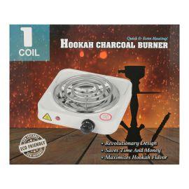 Elite Charcoal Burner, White