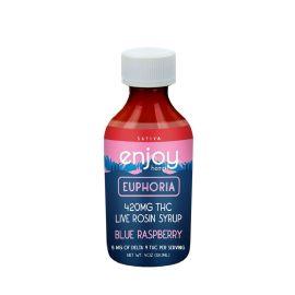 Enjoy Delta 9 Syrup, Euphoria Blue Rasberry (Sativa), 420 mg