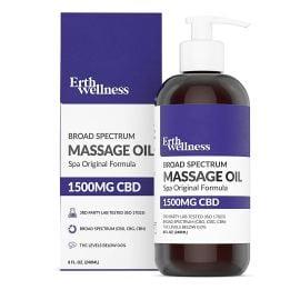 Erth Wellness Spa Original CBD Massage Oil, 1500 mg
