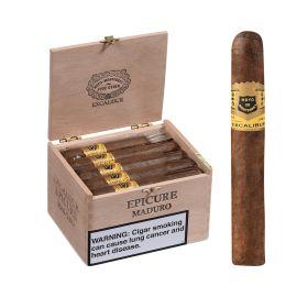 EXCALIBUR Epicures Cigar Box (20CT), Connecticut Shade Maduro, Robusto 5 1/4x50