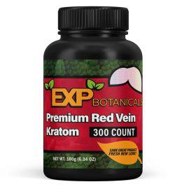 EXP Premium Kratom Capsules, Red Vein, 300PK