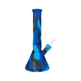 Eyce Silicone Beaker Water Pipe, Blue, 12 in