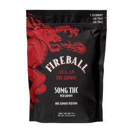 Fireball D8 + D9 Gummies Display (30CT), Cinnamon, 1500 mg