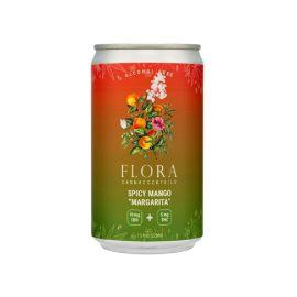 Flora Delta 9 + CBD Infused Cannacocktail, Spicy Mango Margarita (Sativa), 15 mg