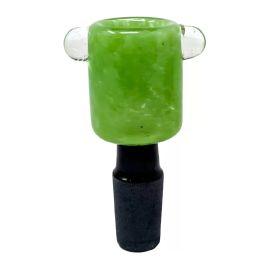 Frit Art Color Glass Bowl, Green, 14 mm