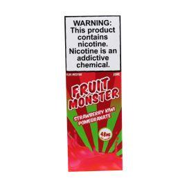 Fruit Monster Salt E-Liquid, Strawberry Kiwi Pomegranate, 48MG