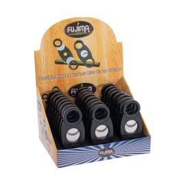 Fujima Perfect Cigar Cutter with Hole (24CT), Black