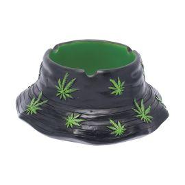 Fujima Polystone Ashtray, Leaf Bucket Hat, 6"