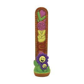 Fujima Polystone Incense Burner, 9.5 in, Love Flower