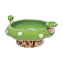 Fujima Porcelain Pipe Bowl, Mushroom