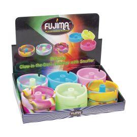 Fujima Silicone Glow Ashtray with Snuffer (12CT), Glow