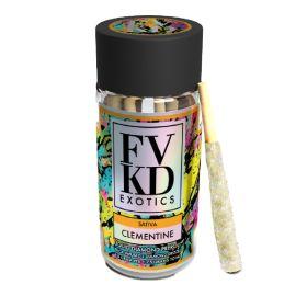 FVKD THCA Liquid Diamond Prerolls- 5PK, Clementine (Sativa), 7.5 g
