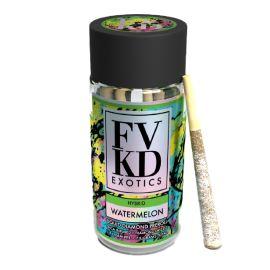 FVKD THCA Liquid Diamond Prerolls- 5PK, Watermelon (Hybrid), 7.5 g