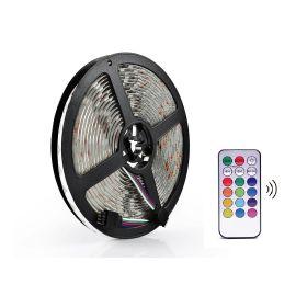 RGB Multi-Color LED Light Strip with Remote, 100 ft