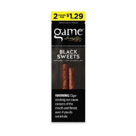 Game 2/$1.29 Natural Leaf Cigarillos- 2PK (30CT), Black Sweet