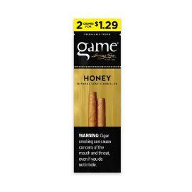 Game 2/$1.29 Natural Leaf Cigarillos- 2PK (30CT), Honey