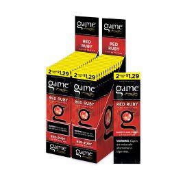 Game 2/$1.29 Natural Leaf Cigarillos- 2PK (30CT), Ruby Red