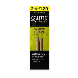 Game 2/$1.29 Natural Leaf Cigarillos- 2PK (30CT), White Grape