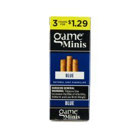 Game 3/$1.29 Mini Cigarillo- 3PK (15CT), Blue