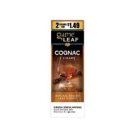 Game 2/$1.49 Natural Leaf Cigars- 2PK (15CT), Cognac