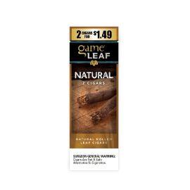 Game 2/$1.49 Natural Leaf Cigars- 2PK (15CT), Natural