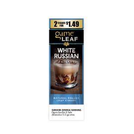 Game 2/$1.49 Natural Leaf Cigars- 2PK (15CT), White Russian