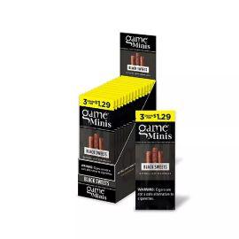 Game 3/$1.29 Mini Cigarillo- 3PK (15CT), Black Sweet