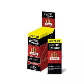 Game 3/$1.29 Mini Cigarillo- 3PK (15CT), Red Sweet