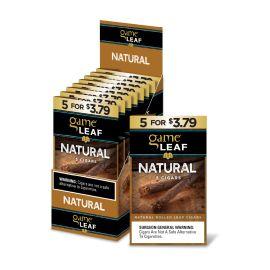 Game 5/$3.79 Natural Leaf Cigars- 5PK (8CT), Natural