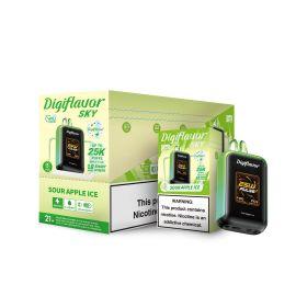 Geek Bar Digiflavor Sky 25000 Disposable (5CT), Sour Apple Ice, 5%