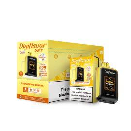 Geek Bar Digiflavor Sky 25000 Disposable (5CT), Strawberry Banana, 5%