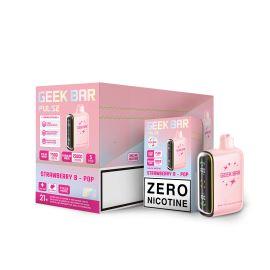 Geek Bar Pulse Zero Nicotine 15000 Disposable (5CT), Strawberry B Pop, 0%