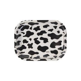 Giddy Rolling Tray, Cow Print, Small