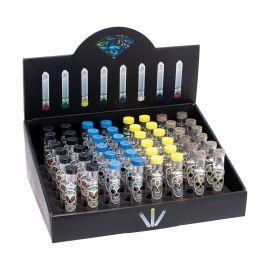 Glass Chillium (48CT), Sugar Skulls