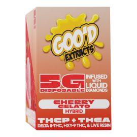 GOO'D THCP + THCA Disposable (5CT), Cherry Gelato (Hybrid), 5 g