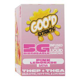 GOO'D THCP + THCA Disposable (5CT), Pink Lemonade (Sativa), 5 g
