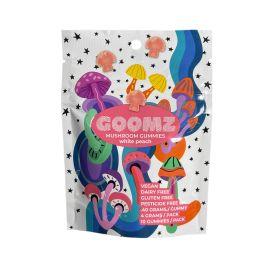 Goomz Mushroom Gummies- 10PK, White Peach, 4 mg